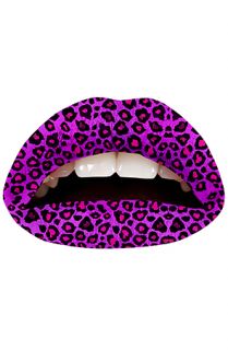 Violent Lips The Purple Cheetah Lip Tattoo