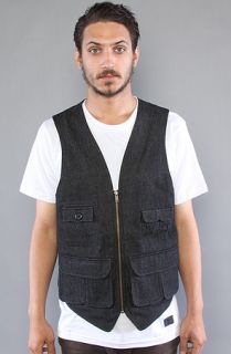 GPPR The Bullitt Denim Vest in Black Raw