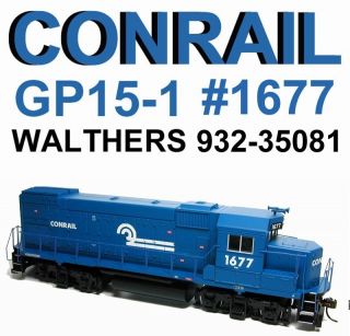 Conrail GP15 1 1677 Farr Air Filters WALTHERS HO