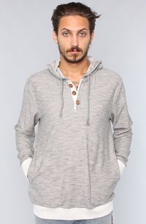 RVCA The Captain Hoody in Grey Noise Concrete