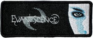 description brand new licensed evanescence iron on patch size 1 75