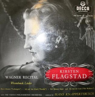 Decca LXT 5249   Kirsten FLAGSTAD   Wesendonck Lieder   HANS