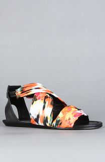 Senso Diffusion The Barry Shoe in Abstract Orange Fabric  Karmaloop