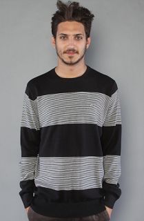 RVCA The Arlen Sweater in Black Concrete