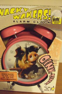 Feldstein Wacky Wakers Pig Alarm Clock New in Box