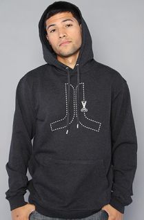 WeSC The Cut Here Icon Hoody in Charcoal MelangeExclusiveLTD