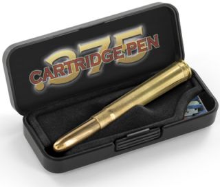 Fisher 375 Cartridge Space Pen w 375 H H Shell Casing Cap Brass