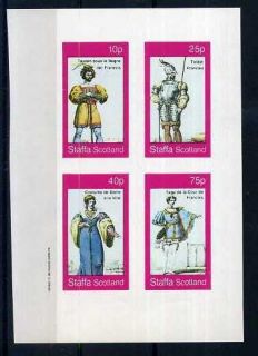 traditional costumes s s mnh staffa scotland imp mint never hinged