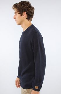 Obey The Colfax Sweater in Dark Navy Concrete