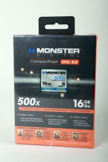 Monster Digital Professional 16GB Compact Flash CF Card 500x UDMA 6
