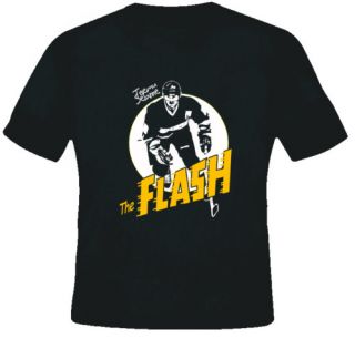 Teemu Finnish Flash Selanne Hockey Player Black T Shirt