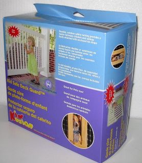  KIDKUSION KID SAFE DECK GUARD Baby Child Pet Porch Fence Gate Netting