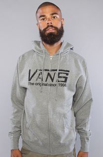 Vans The Old Skool Drop Zip Hoody in Gunmetal