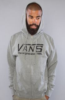 Vans The Old Skool Drop Zip Hoody in Gunmetal