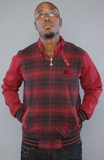 LRG The Hatchet Jacket in Maroon Concrete