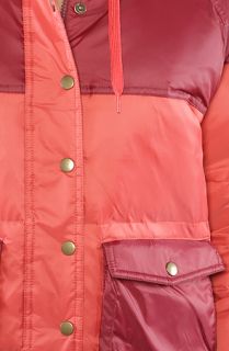 Nikita The Aine Down Jacket in Volcanic Red and Cranberry  Karmaloop