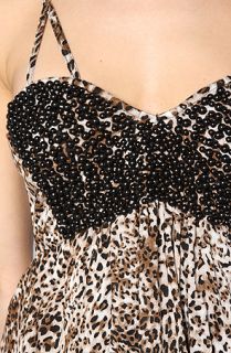 Reverse The Jewel Top Dress in Leopard