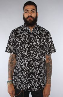 Crooks and Castles The No Hands SS Buttondown Shirt in Black