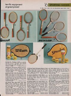  Tennis Rackets Bancroft Wilson Dunlop Evonne Goolagong Spalding