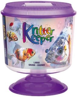New Lee s Kritter Keeper Large Round w Lid and Pedestal