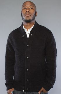 LRG The Norski Sweater in Black Concrete