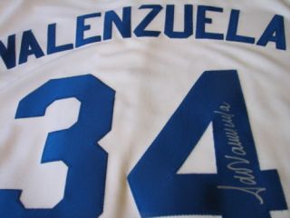 Fernando Valenzuela Signed MLB Auth Dodgers Jersey