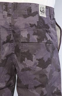 The Children Of Vision True Straight Fit Camo Shorts in Plum