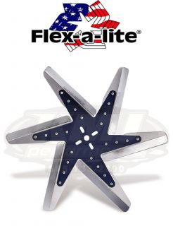 Flexalite 1080 Blue Low Profile Universal 18 Belt Fan Stainless Blade