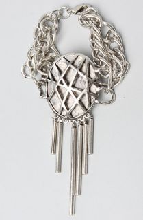 Low Luv by Erin Wasson The Oval Cage and Metal Tube Fringe Bracelet