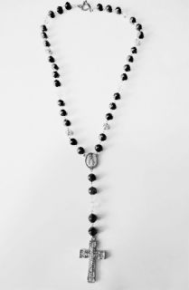 Custom Crystalz The Black Onyx and 10MM Swarovski Crystals Rosary