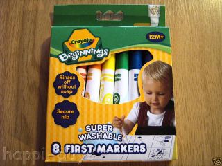 New Crayola Felt Tip Markers Washable Kids 1st Pens
