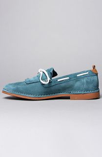 Swear The Davis 7 Shoe in Blue Suede Concrete