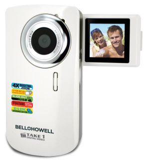 Bell Howell TAKE1 Digital Video Flip Camcorder with Case Cables