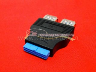 Ports USB 3 0 A Female to Motherboard 20pin Adapter
