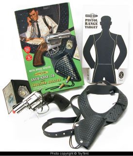 Mattel Detective Snub Nose .38 shootin shell cap pistol & holster set