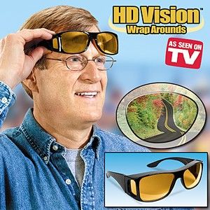 hd vision wrap around sunglasses fits over your prescription glasses