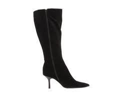 Fitzwell Lyra Wide Calf Boot Black Suede 7 5