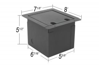 Elite Core Recessed Pocket Stage Floor Box w 6 Female XLR Mic Neutrik