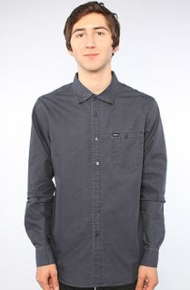 RVCA The Wise Up Buttondown in Dark Navy