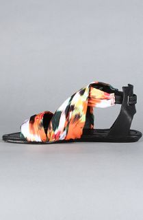 Senso Diffusion The Barry Shoe in Abstract Orange Fabric  Karmaloop