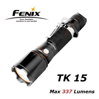 Fenix TK15 CREE XP G R5 Flashlight w 2 CR123 Open Box