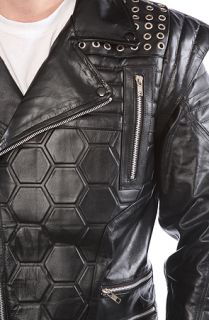 iridium iridium Captain Biker Jacket Concrete