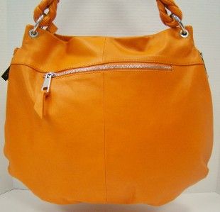 New Fenn Wright Manson Orange Genuine Leather Shoulder Tote Handbag