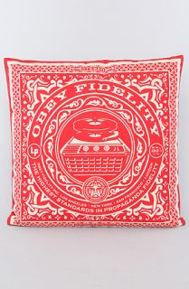 Obey The Highest Standards Pillow in Red