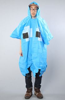 Spinning Hat The Retro Arcade Poncho in Blue
