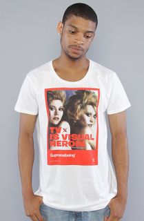 Supremebeing The Heroin Tee in White Concrete