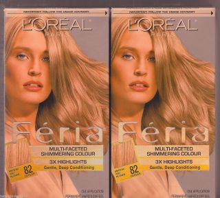 Loreal Feria Shimmering Colour 3x Highlights Gentle Med Ash Blonde