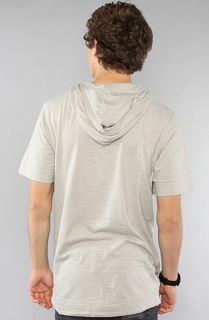 Ezekiel The Bradshaw SS Hooded Henley in Ash Grey