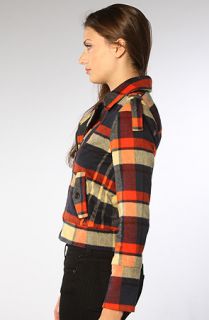 Hurley The Quiet Rebel Plaid Jacket in Pinata Red