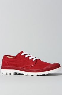 Palladium The Blanc Ox Sneaker in Rio Red White